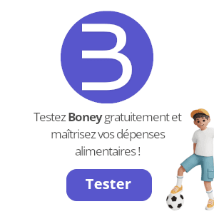 Économiser sur vos courses en faisant vos budgets, testez Boney gratuitement